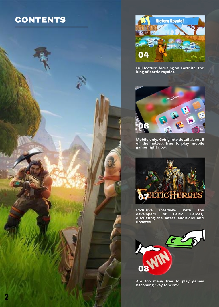 F2p Gaming - full feature focusing on fortnite the king of battle royales